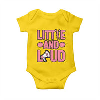Little And Loud Quote Baby Onesie Cheerleader Girl Sports Gift - Wonder Print Shop