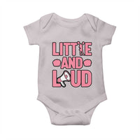 Little And Loud Quote Baby Onesie Cheerleader Girl Sports Gift - Wonder Print Shop