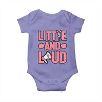 Little And Loud Quote Baby Onesie Cheerleader Girl Sports Gift - Wonder Print Shop