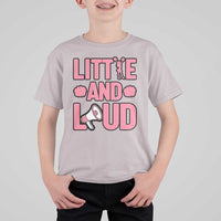 Little And Loud Quote T Shirt For Kid Cheerleader Girl Sports Gift - Wonder Print Shop