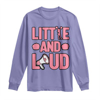 Little And Loud Quote Long Sleeve Shirt Cheerleader Girl Sports Gift - Wonder Print Shop