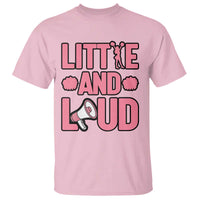 Little And Loud Quote T Shirt Cheerleader Girl Sports Gift - Wonder Print Shop