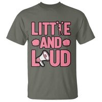 Little And Loud Quote T Shirt Cheerleader Girl Sports Gift - Wonder Print Shop
