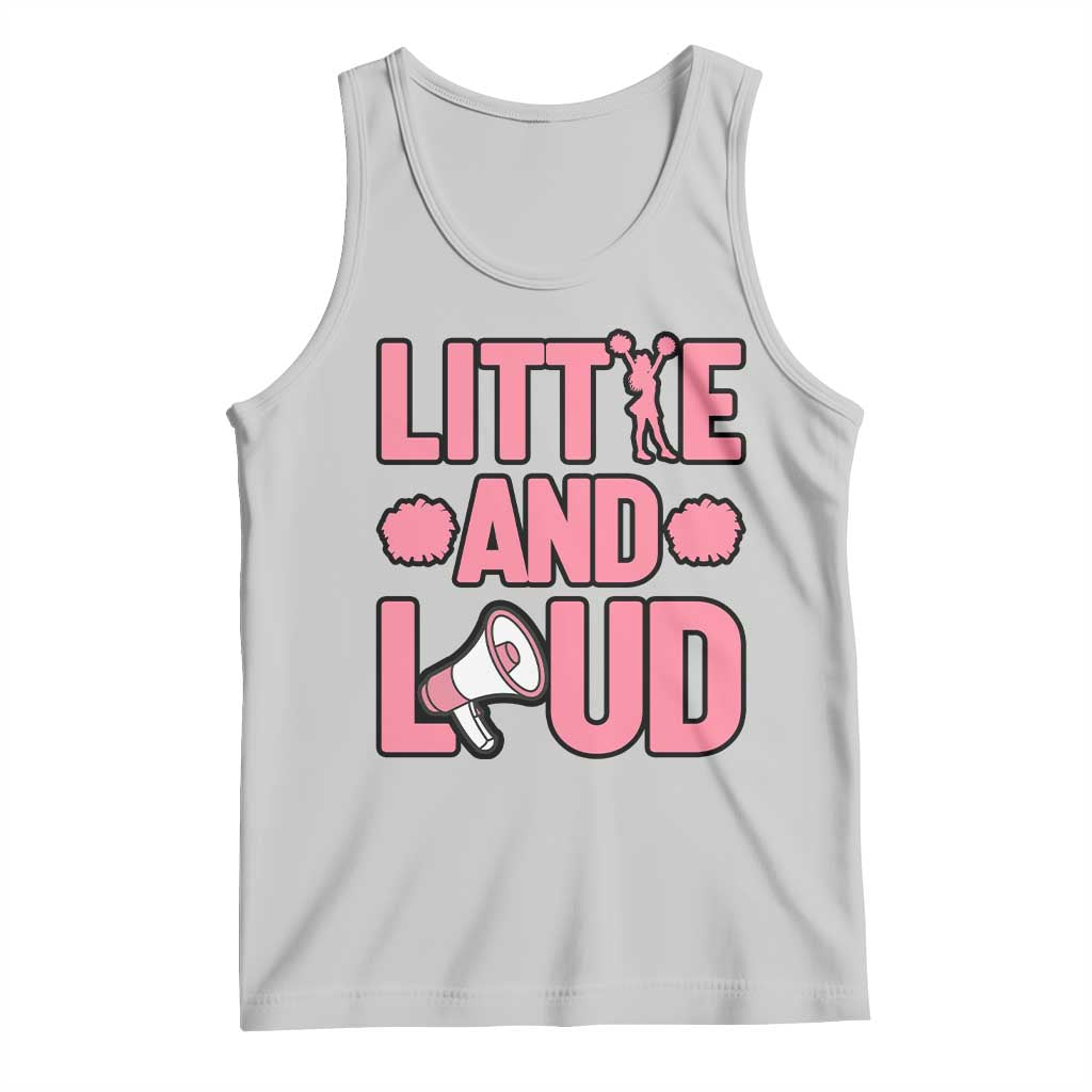 Little And Loud Quote Tank Top Cheerleader Girl Sports Gift - Wonder Print Shop