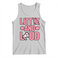 Little And Loud Quote Tank Top Cheerleader Girl Sports Gift - Wonder Print Shop