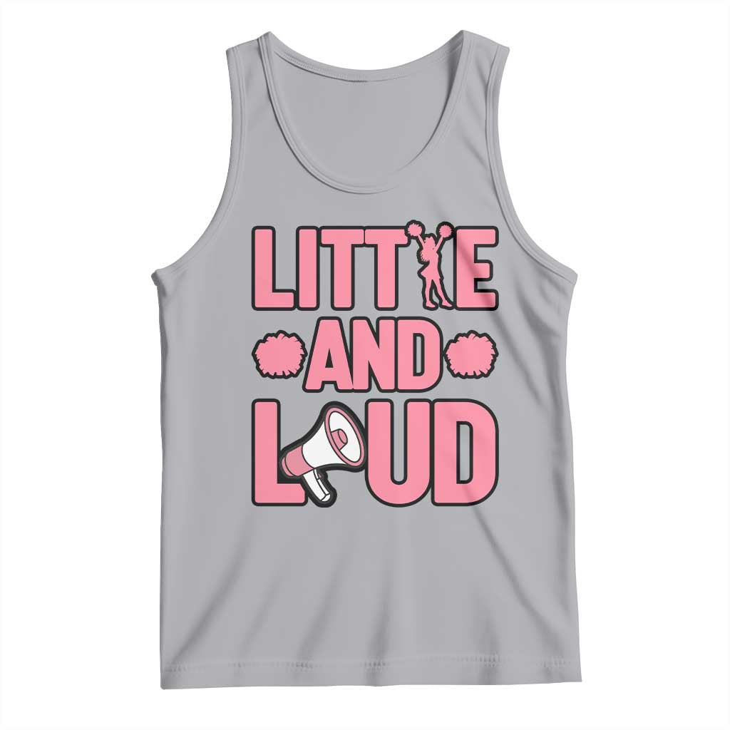 Little And Loud Quote Tank Top Cheerleader Girl Sports Gift - Wonder Print Shop