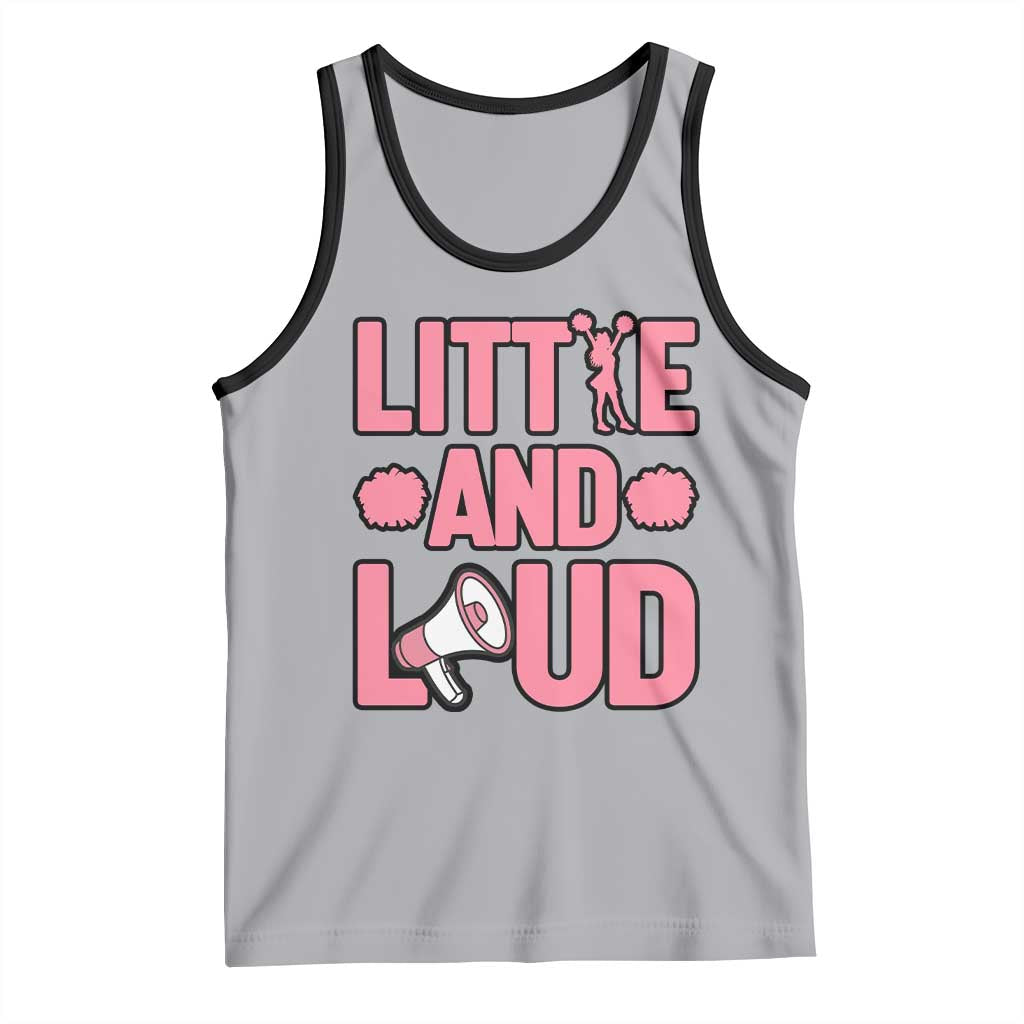 Little And Loud Quote Tank Top Cheerleader Girl Sports Gift - Wonder Print Shop