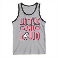 Little And Loud Quote Tank Top Cheerleader Girl Sports Gift - Wonder Print Shop