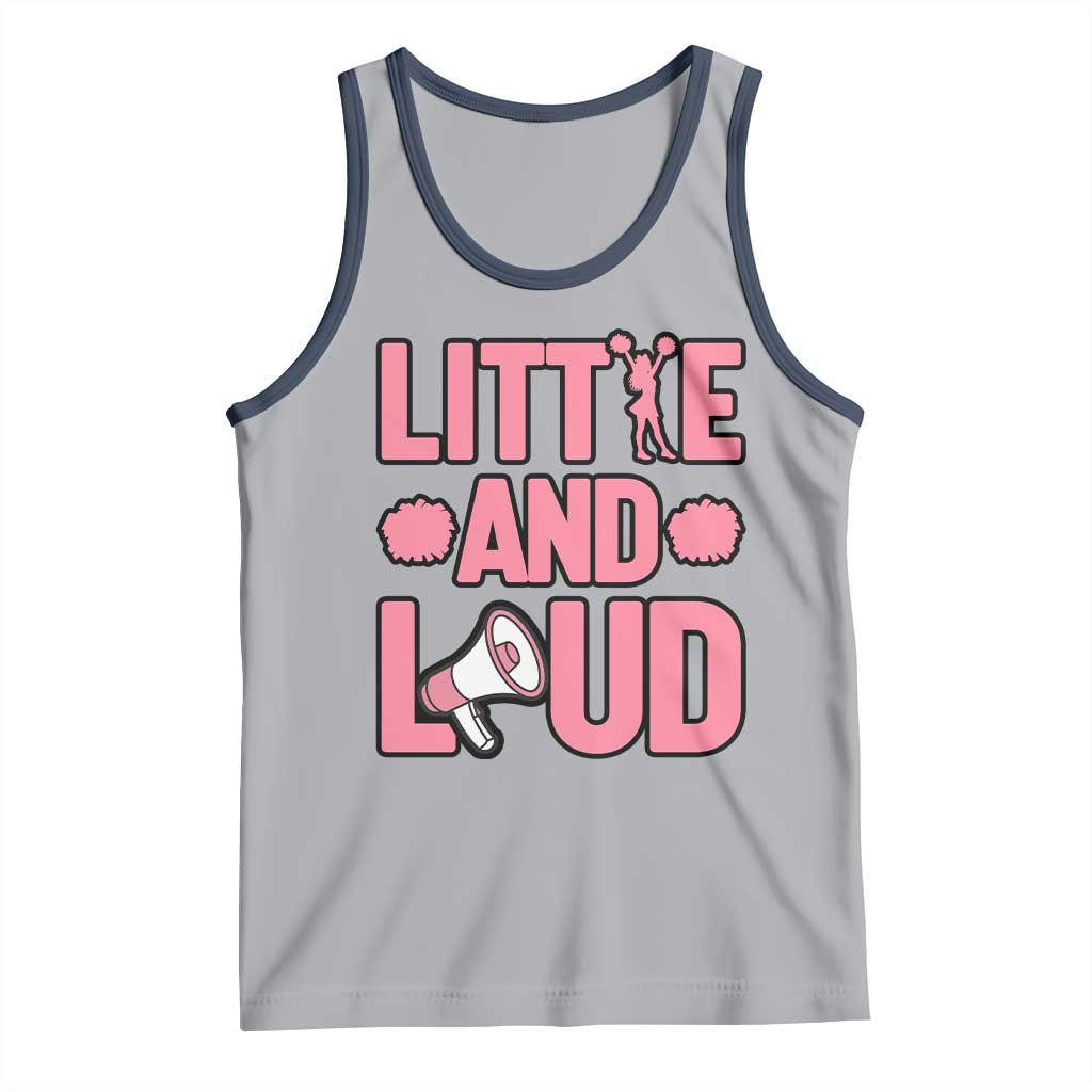 Little And Loud Quote Tank Top Cheerleader Girl Sports Gift - Wonder Print Shop