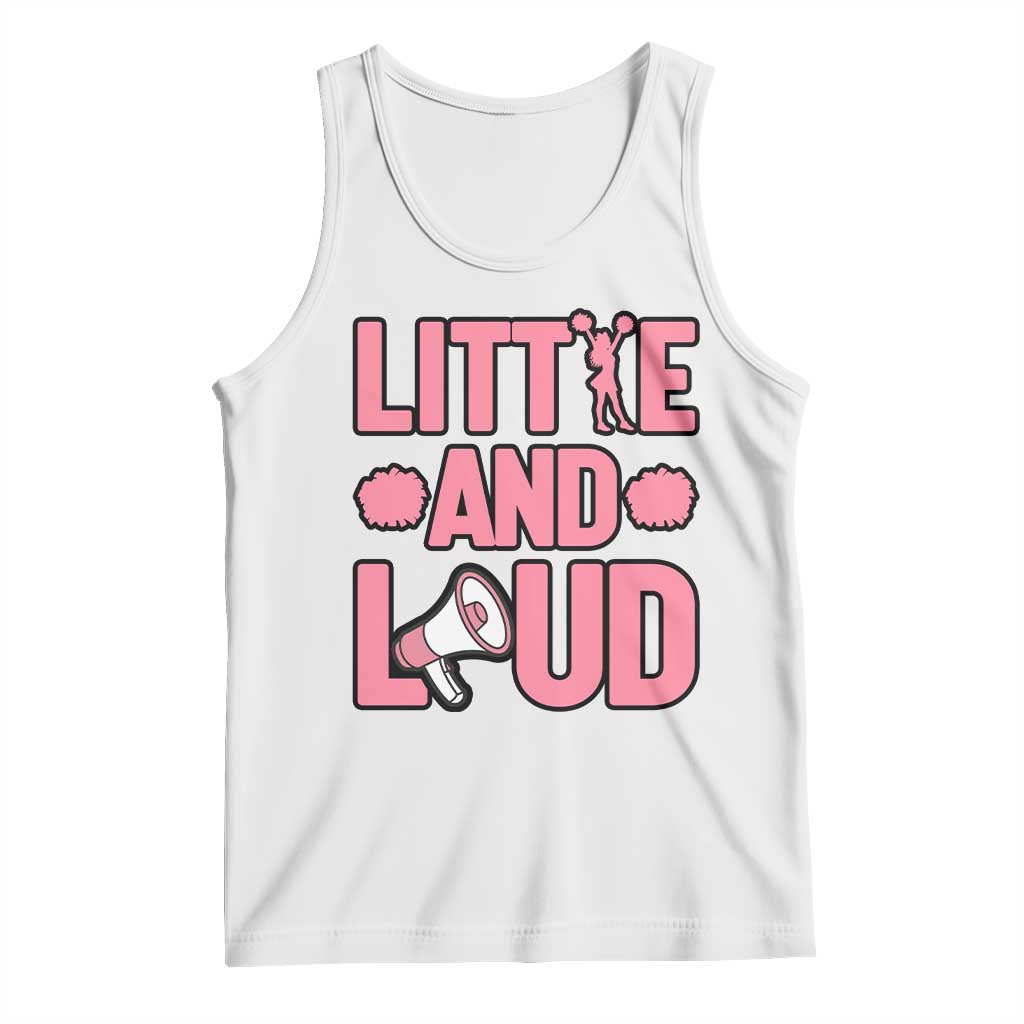 Little And Loud Quote Tank Top Cheerleader Girl Sports Gift - Wonder Print Shop