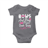 Bows And Bling Its A Cheer Thing Baby Onesie Cheerleading Gift - Wonder Print Shop