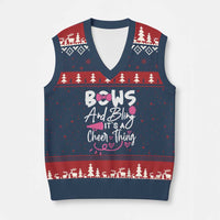 Bows And Bling Its A Cheer Thing V-Neck Knit Sweater Vest Cheerleading Gift - Wonder Print Shop