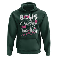 Bows And Bling Its A Cheer Thing Hoodie Cheerleading Gift - Wonder Print Shop