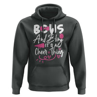 Bows And Bling Its A Cheer Thing Hoodie Cheerleading Gift - Wonder Print Shop