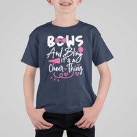 Bows And Bling Its A Cheer Thing T Shirt For Kid Cheerleading Gift - Wonder Print Shop