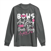 Bows And Bling Its A Cheer Thing Long Sleeve Shirt Cheerleading Gift - Wonder Print Shop