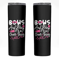 Bows And Bling Its A Cheer Thing Skinny Tumbler Cheerleading Gift - Wonder Print Shop