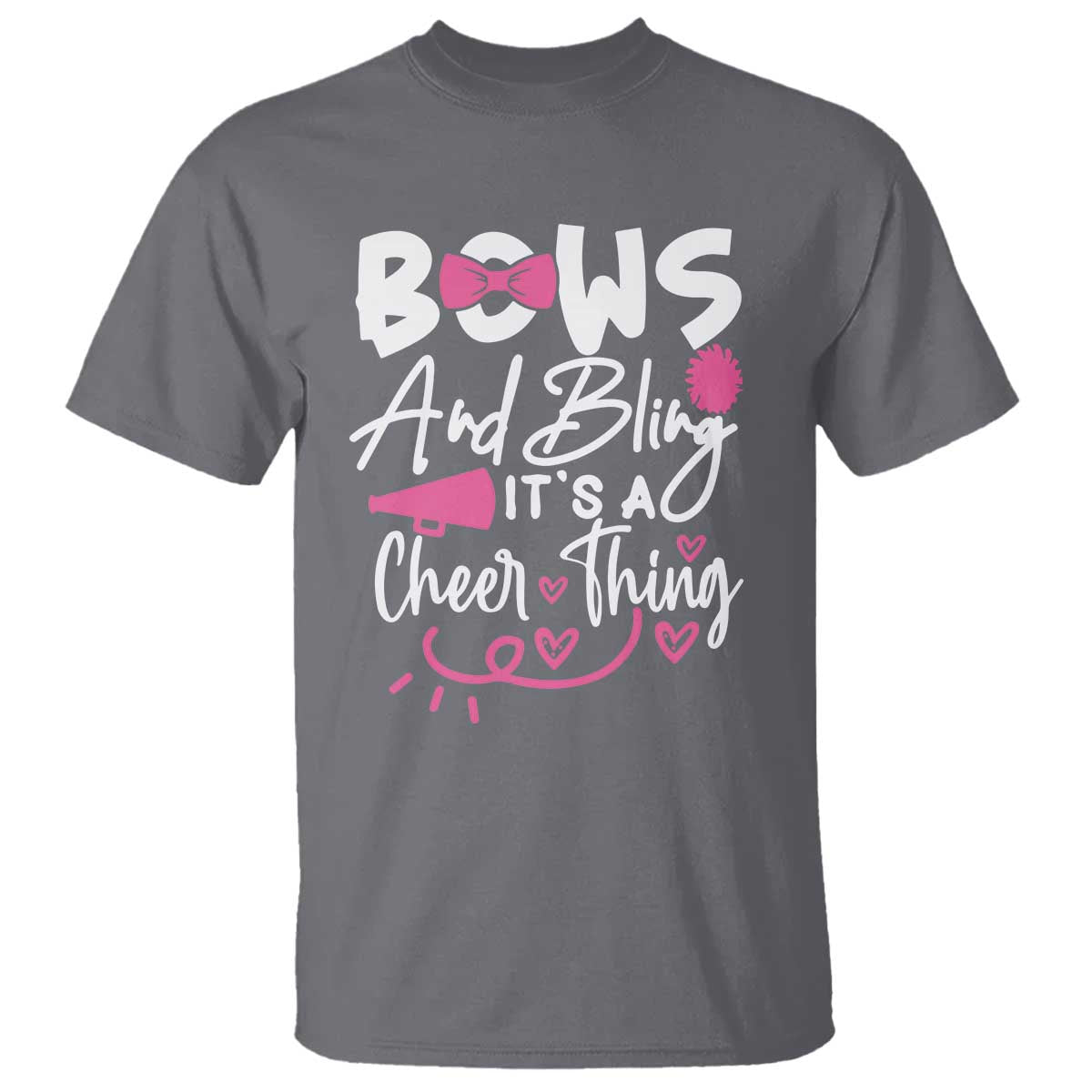 Bows And Bling Its A Cheer Thing T Shirt Cheerleading Gift - Wonder Print Shop