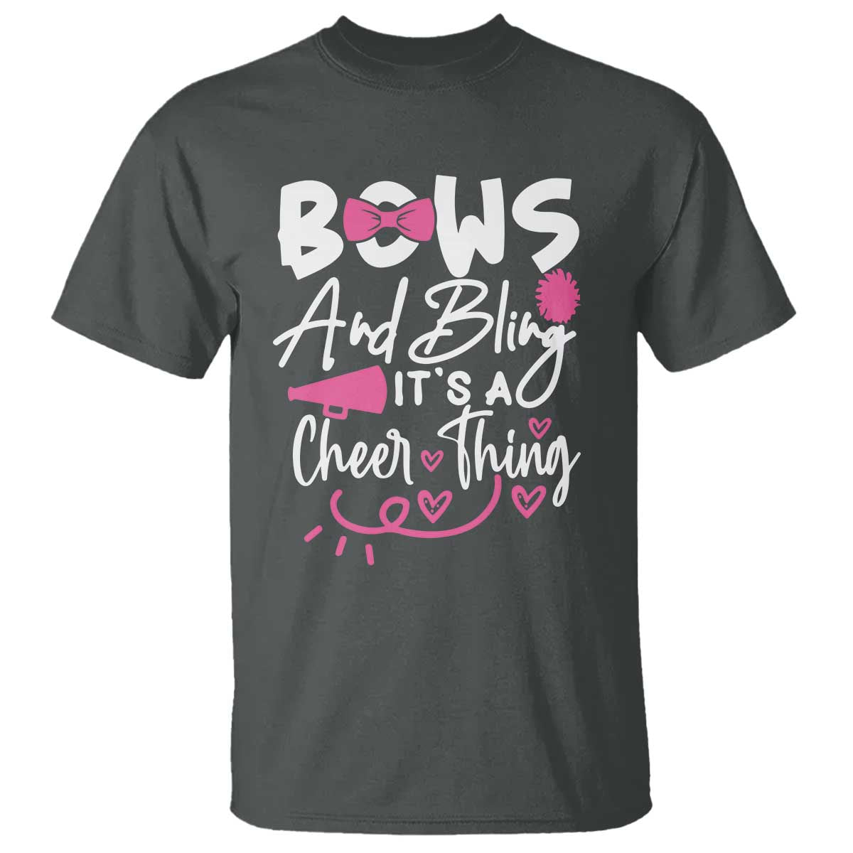 Bows And Bling Its A Cheer Thing T Shirt Cheerleading Gift - Wonder Print Shop