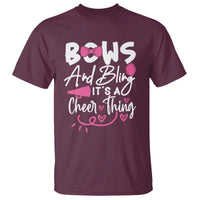 Bows And Bling Its A Cheer Thing T Shirt Cheerleading Gift - Wonder Print Shop