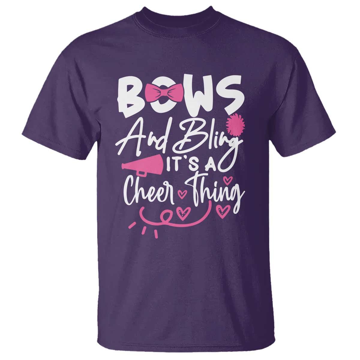 Bows And Bling Its A Cheer Thing T Shirt Cheerleading Gift - Wonder Print Shop