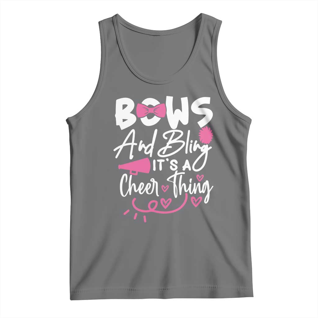 Bows And Bling Its A Cheer Thing Tank Top Cheerleading Gift - Wonder Print Shop