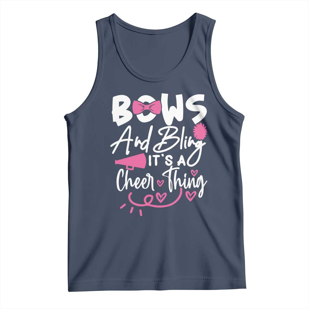 Bows And Bling Its A Cheer Thing Tank Top Cheerleading Gift - Wonder Print Shop