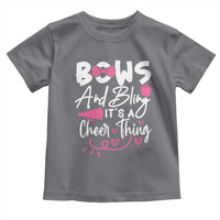 Bows And Bling Its A Cheer Thing Toddler T Shirt Cheerleading Gift - Wonder Print Shop