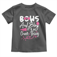 Bows And Bling Its A Cheer Thing Toddler T Shirt Cheerleading Gift - Wonder Print Shop