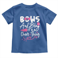 Bows And Bling Its A Cheer Thing Toddler T Shirt Cheerleading Gift - Wonder Print Shop