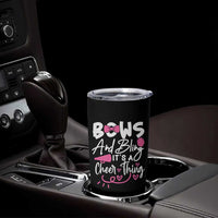 Bows And Bling Its A Cheer Thing Tumbler Cup Cheerleading Gift - Wonder Print Shop