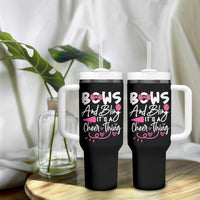 Bows And Bling Its A Cheer Thing Tumbler With Handle Cheerleading Gift - Wonder Print Shop