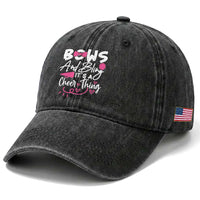 Bows And Bling Its A Cheer Thing Washed Cotton Baseball Cap Cheerleading Gift