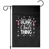 Bows And Bling Its A Cheer Thing Garden Flag Cheer Mom And Cheerleader Gift - Wonder Print Shop