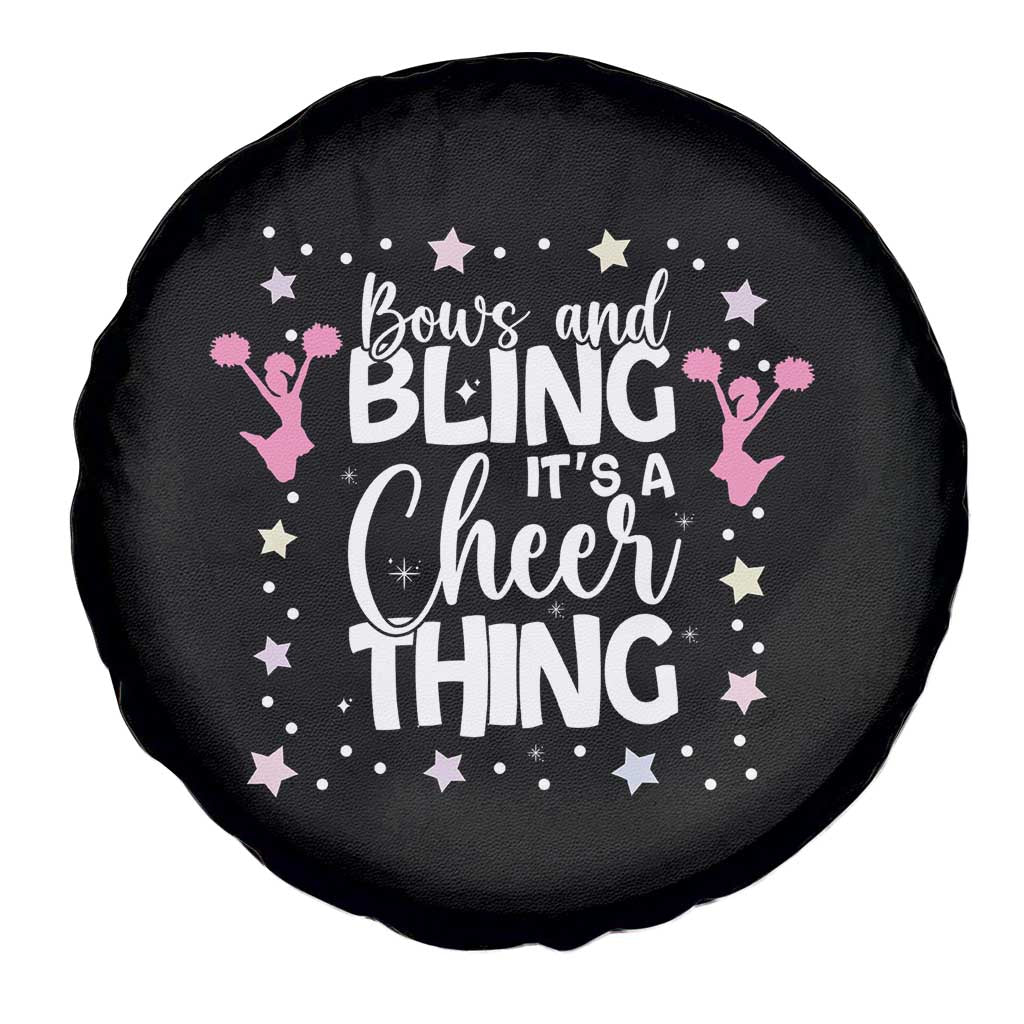 Bows And Bling Its A Cheer Thing Spare Tire Cover Cheer Mom And Cheerleader Gift - Wonder Print Shop