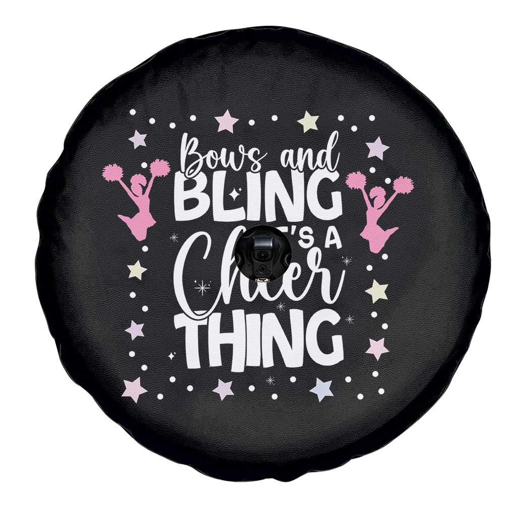 Bows And Bling Its A Cheer Thing Spare Tire Cover Cheer Mom And Cheerleader Gift - Wonder Print Shop