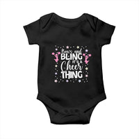 Bows And Bling Its A Cheer Thing Baby Onesie Cheer Mom And Cheerleader Gift - Wonder Print Shop