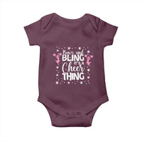 Bows And Bling Its A Cheer Thing Baby Onesie Cheer Mom And Cheerleader Gift - Wonder Print Shop