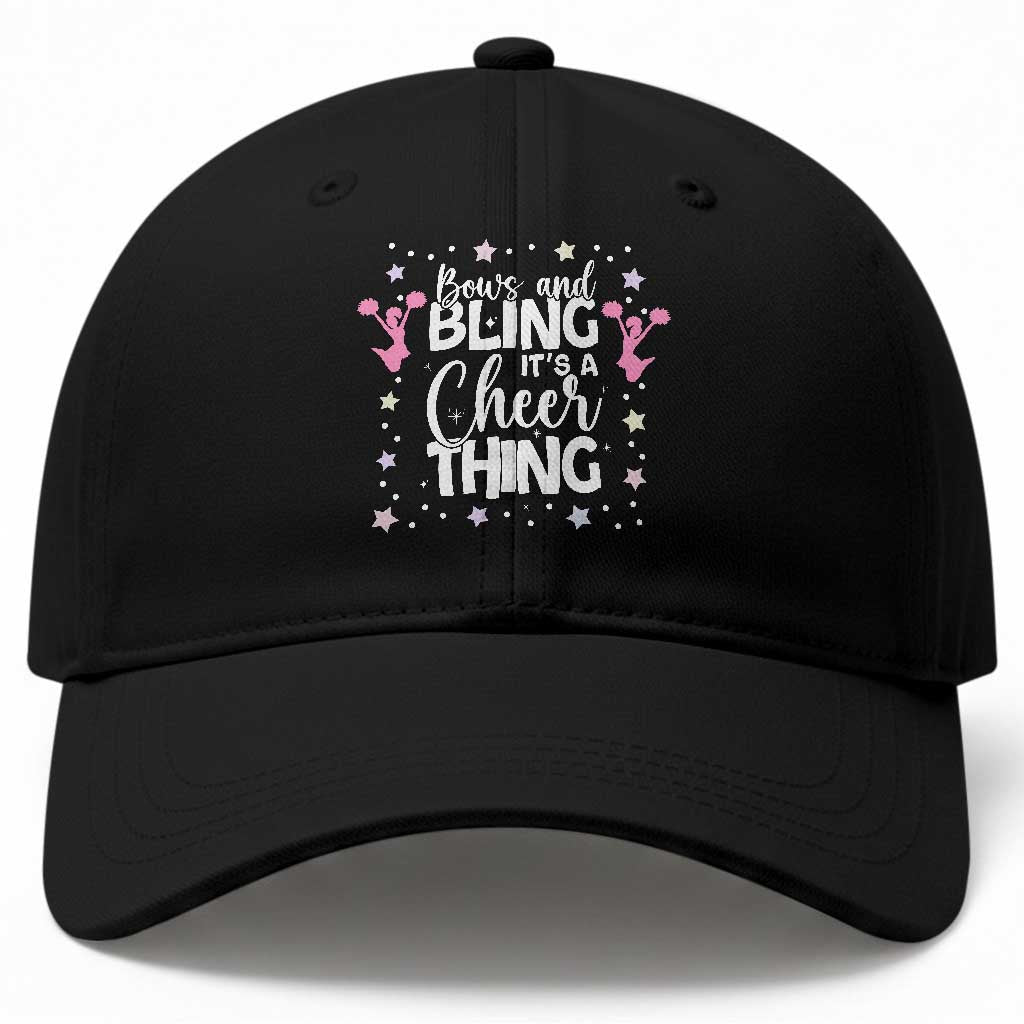 Bows And Bling Its A Cheer Thing Baseball Cap Cheer Mom And Cheerleader Gift