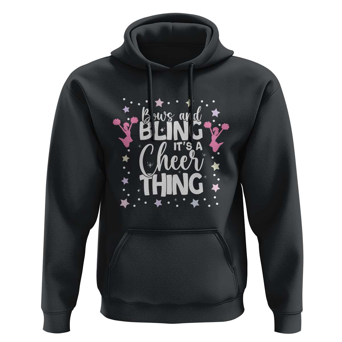 Bows And Bling Its A Cheer Thing Hoodie Cheer Mom And Cheerleader Gift - Wonder Print Shop