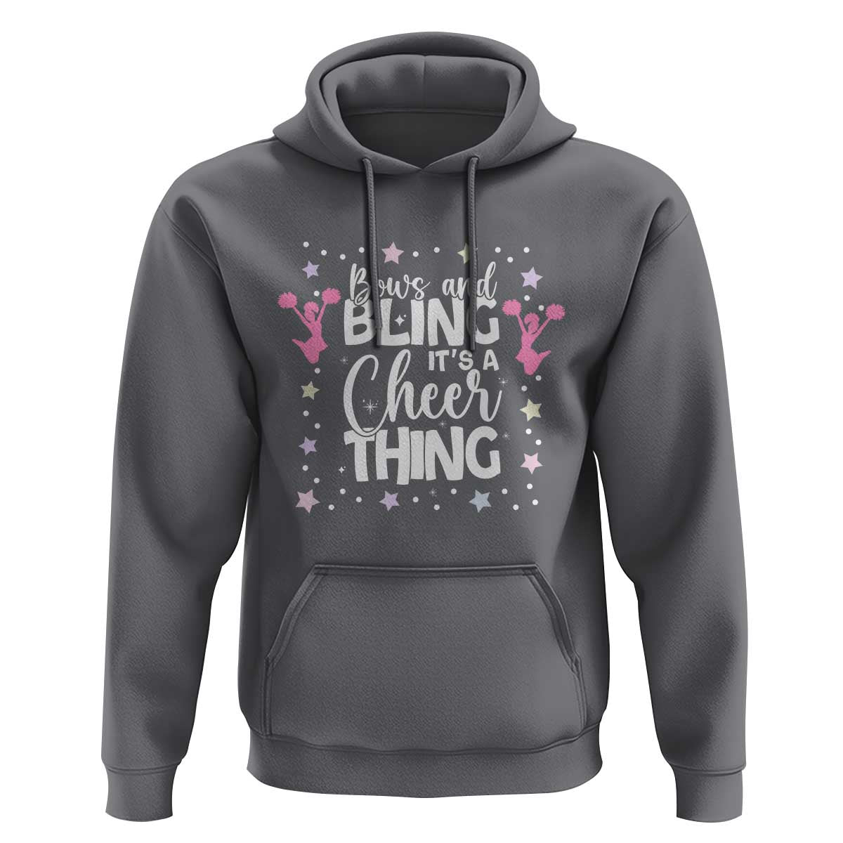 Bows And Bling Its A Cheer Thing Hoodie Cheer Mom And Cheerleader Gift - Wonder Print Shop