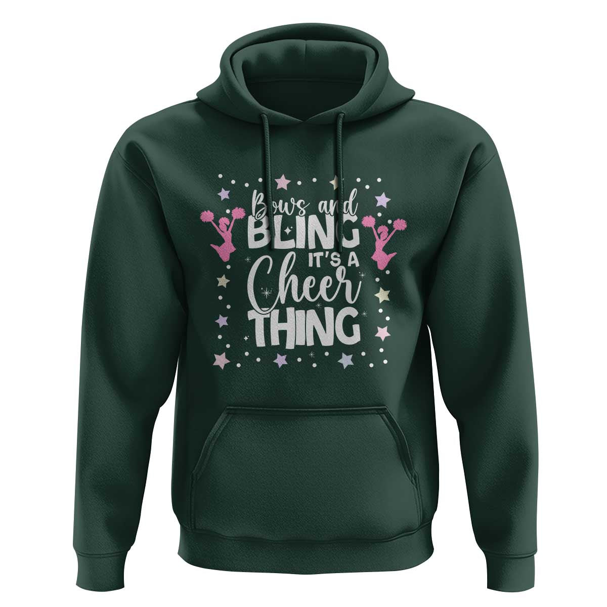 Bows And Bling Its A Cheer Thing Hoodie Cheer Mom And Cheerleader Gift - Wonder Print Shop