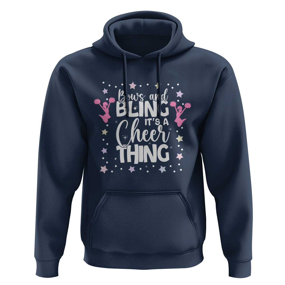 Bows And Bling Its A Cheer Thing Hoodie Cheer Mom And Cheerleader Gift - Wonder Print Shop