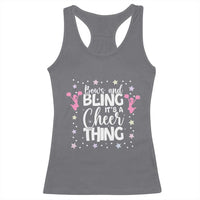 Bows And Bling Its A Cheer Thing Racerback Tank Top Cheer Mom And Cheerleader Gift - Wonder Print Shop