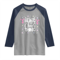 Bows And Bling Its A Cheer Thing Raglan Shirt Cheer Mom And Cheerleader Gift - Wonder Print Shop