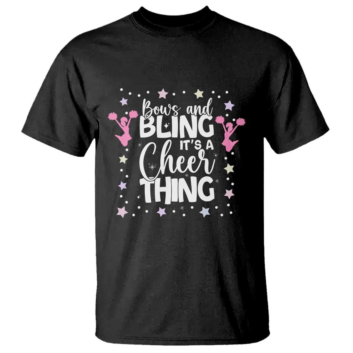 Bows And Bling Its A Cheer Thing T Shirt Cheer Mom And Cheerleader Gift - Wonder Print Shop