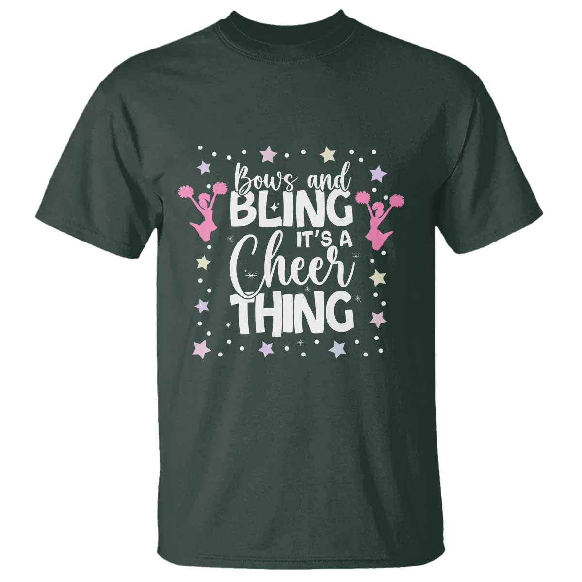 Bows And Bling Its A Cheer Thing T Shirt Cheer Mom And Cheerleader Gift - Wonder Print Shop
