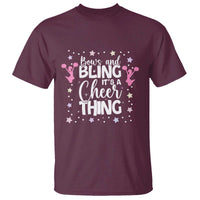Bows And Bling Its A Cheer Thing T Shirt Cheer Mom And Cheerleader Gift - Wonder Print Shop