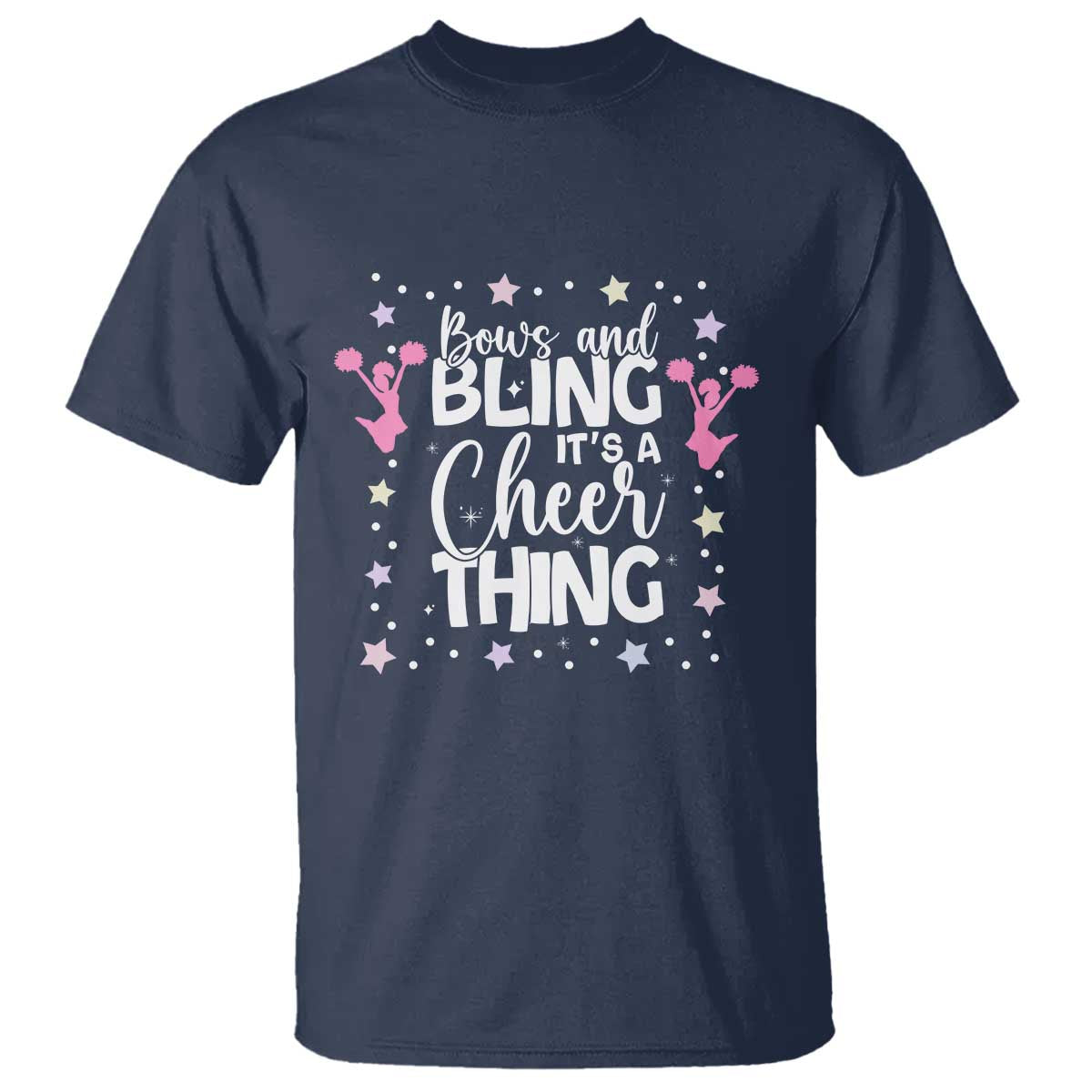 Bows And Bling Its A Cheer Thing T Shirt Cheer Mom And Cheerleader Gift - Wonder Print Shop