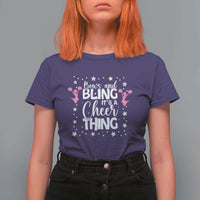 Bows And Bling Its A Cheer Thing T Shirt For Women Cheer Mom And Cheerleader Gift - Wonder Print Shop